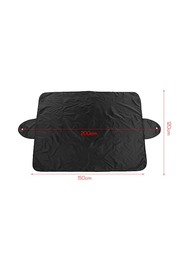 Monyee 150x120cm Araba Cam Kapağı: Uv Engelleme, Su Ve Toz Dayanıklı, Sekerli Kar Ve Buz Koruyucu Örtü