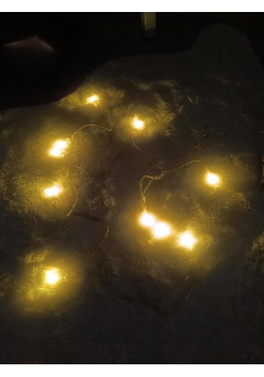 Led Pilli Dekoratif Led Işık Yılbaşı Süsü 2 Metre Duvar Dekor Hediye