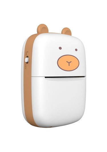 Xianwen Mengtuo Yeni Mini Bluetooth Taşınabilir Yazıcı Beyaz