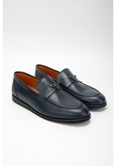 Valmenti Erkek Lacivert Hakiki Deri Casual Ayakkabı 537 3379 Erk Ayk Sk23/24 Lacivert