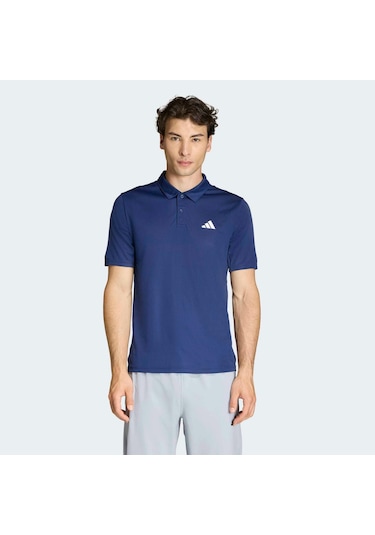 Adidas Workout Essentials Erkek Mavi Polo Tişört Kd5437