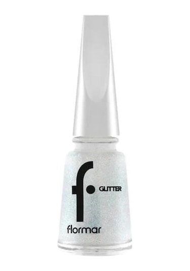 Flormar Glitter Yarı Transparan Parlak Bitişli Simli Oje GL37