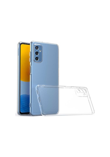 Samsung Galaxy Uyumlu M52 Kamera Korumalı Süper Şeffaf Silikon Kapak