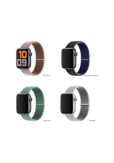 iOS Uyumlu Watch Kordon 2 3 4 5 6 Se 7 38 40 41 42 44 45 Mm Spor Hasır