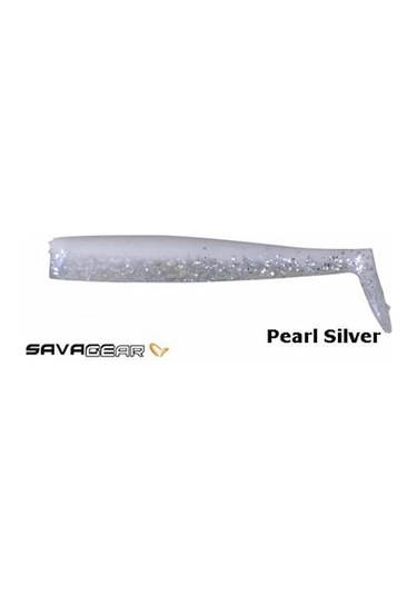 Sandeel Pearl Silver 10cm 7gr Levrek Silikonu 5 Adet