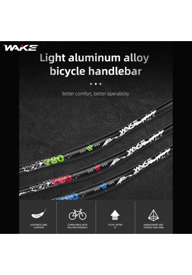 Dağ Bisikleti Gidonu 31.8mm Çap Yüksek Yükselen Gidon Mat Yüzey 720mm 780mm Uzunluk Alüminyum Alaşımlı Gidon Bisiklet İçin Kırmızı