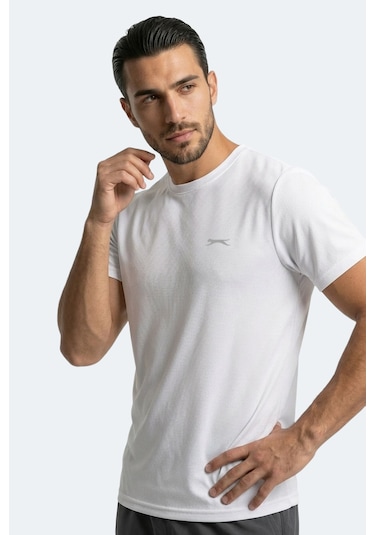 Slazenger Haunted I Erkek Beyaz Tişört