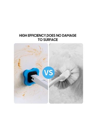 Yaleker Beyaz Tuvalet Temizlik Fırçası, Değiştirilebilir Fırça Ucu 5 Adet , Derin Temizleme, Sabit Depo Tabanı, Kolay Kullanim Beyaz