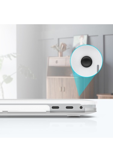 MacBook Air 13.3" Koruyucu Laptop Kılıfı Beyaz