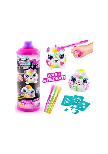 Airbrush Plush Sürpriz Mi Ni Neon Peluş 2'li Paket Çok Renkli