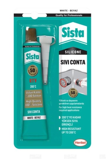 Sista Sıvı Conta 200 Dereceye Dayanıklı Belçika Üretim 50 Gram