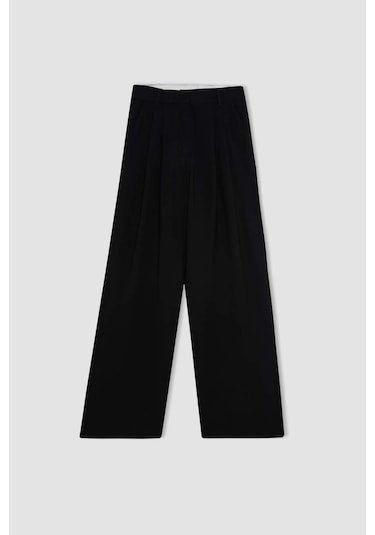 Defacto Wide Leg Cepli Pensli Basıc Klasik Dokuma Palazzo Pantolon C6375AX24HS Siyah Defacto Wide Leg Cepli Pensli Basıc Klasik Dokuma Palazzo Pantolon C6375AX24HS Siyah