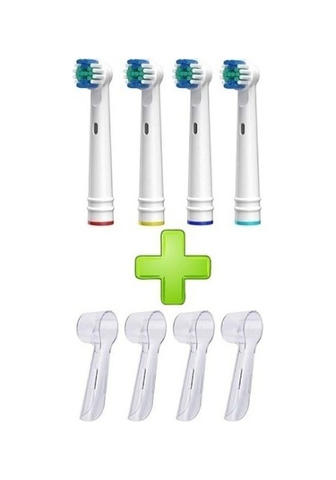Lovyco Oral B Diş Fırçasına Uyumlu 4lu Yedek Başlık ve 4 Adet