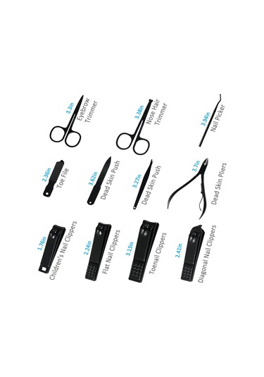 Hangfox 26 Parça Çelik Tırnak Kırıcı Seti - El, Yüz Ve Ayak Bakımı, Manikür, Pedikür, Kaş Düzenleme, Dayanıklı Ve Keskin Araçlar