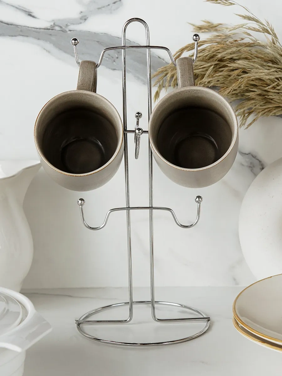 Skyphos 6 Pieces Bardaklık Standı, 13,5 13,5 30 Cm 36653775 Gri