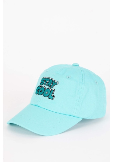 Defacto Erkek Bebek Pamuklu Beyzbol Basketbol Şapkası C1210A524SMBE174 Mavi