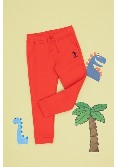 U.s. Polo Assn. Kız Çocuk Kırmızı Eşofman Altı 50316914-vr030 Kırmızı