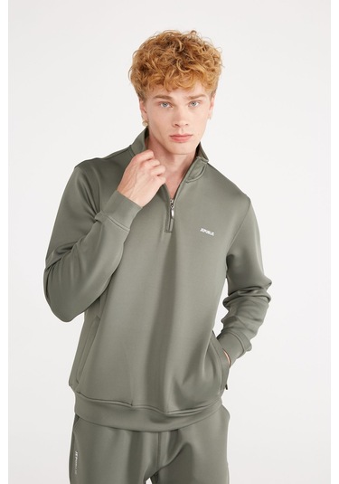 Jepublic Jp Scuba 1/2 Zıp Sweatshırt Yeşil