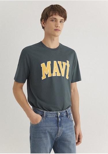 Mavi - Mavi Logo Baskılı Yeşil Tişört 0611711-71598 Yeşil