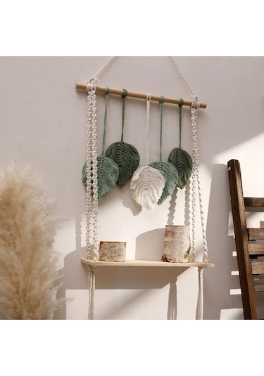 Homyl Duvar Yaprak Asılı Goblen Raf Saçak Oturma Odaları