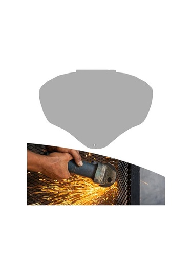 Trendooze Yüz Yedek Vizör Taşlama Siperi Lens Koruyucu Kesme İçin Gri Bahçecilik Mv