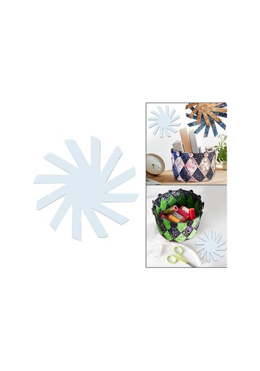 Suntek Şeffaf Saklama Sepeti Şablonu Dıy Kesme Ev Dikiş 15-inç