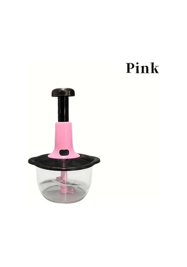 Willowhaven Pembe 50.72oz Paslanmaz Çelek Manuel Mutfak Robotu Sebze Doğrama Et Kıyma Sarımsak Ezme Pembe