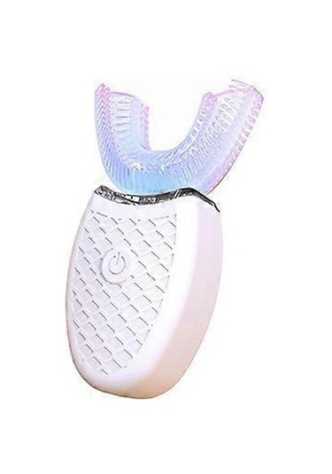 Yetişkinler İçin U Şeklinde Elektrikli Ultrasonik Diş Fırçası, Tüm Ağzı Temizlemek İçin 360 Otomatik Diş Fırçasıwhite