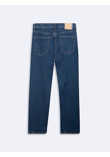 LTB Lıoren Düz Paça Orta Bel Mid Indigo Jean Pantolon