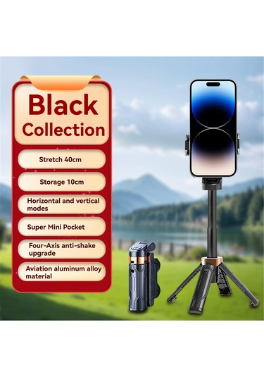 Maiyame Jc25 Mini Telefon Tripodu: Taşınabilir, 360 Dönebilen, Bluetooth Kumanda, Çift Soğuk Ayaklı, Abs+alüminyum, Beyaz 11-40cm