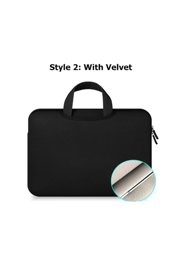 Kadınlar İçin Dizüstü Bilgisayar Kılıfı 11 12 14 15 15.6 İnç Xiaomi Hp Lenovo Macbook Uyumlu Air Pro 13 Siyah Kadife, 15 İnç Diğer