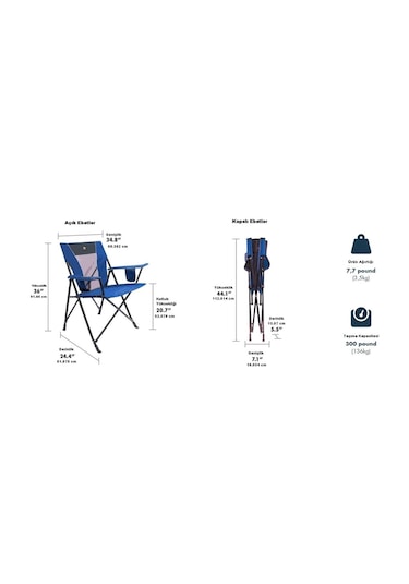 Gci Outdoor Comfort Pro Chair Katlanır Kamp Sandalyesi 001