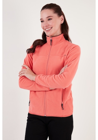 Lela Slim Fit Anti-Pilling Tüylenme Yapmayan Fermuarlı Cepli Hırka Bayan Polar 5907002 Somon Lela Slim Fit Anti-Pilling Tüylenme Yapmayan Fermuarlı Cepli Hırka Bayan Polar 5907002 Somon