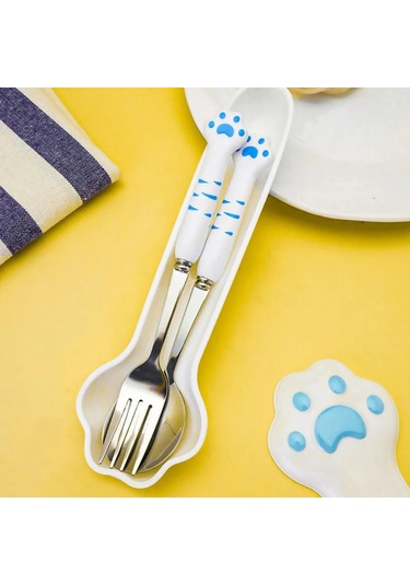 Maiyame Stainless Steel Çanta Seti: Yemek, Salata, Sushi İçin Isı/dirençli, Hijyenik Taşınabilir Kaşık-çatal Pembe