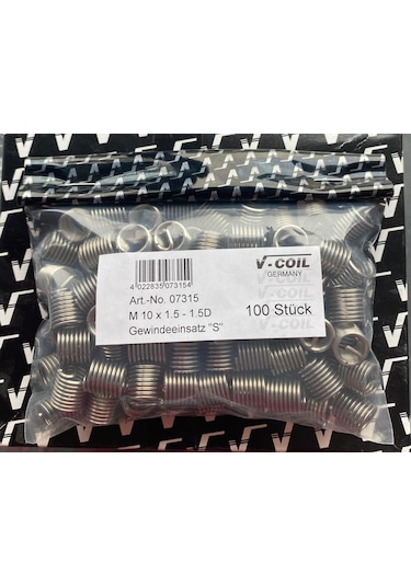 M10X1.5-1.5 Helicoil Yay V-Coıl Germany 100 Adet