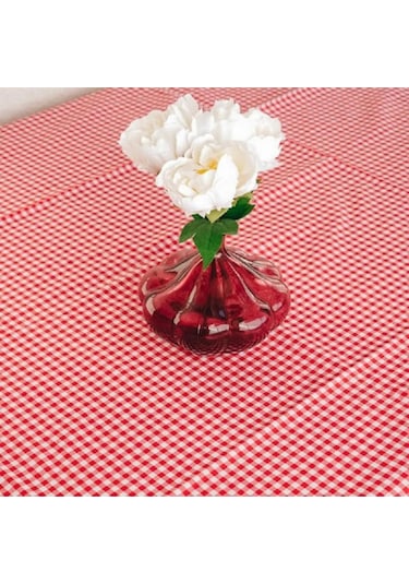 Pötikare Piknik Örtüsü - Masa Örtüsü- Sofra Bezi 160 160 Cm Kırmızı