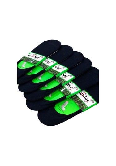 6 Lı Dündar Erkek Bambu Dikişsiz Koku Yapmayan Silikonlu Babet Çorap Plus 40-44 No Lacivert