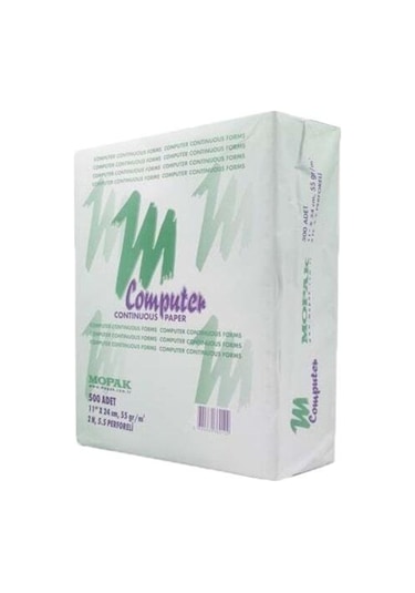 Mopak 11x24 3 Nüsha 5.5 Perforeli 500'lü Sürekli Form