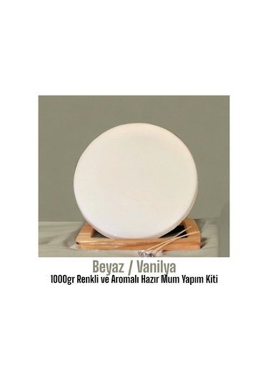 Tabsecret Candle 1kg Renkli-aromalı Mum Yapım Kiti Beyaz-vanilya