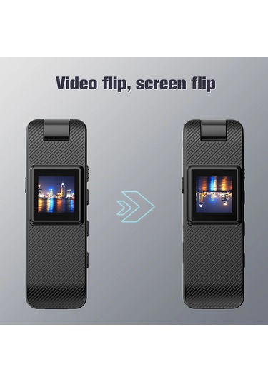 Maiyame Siyah 1080p Mini Gönüllü Kamerası - 180 Döner Lens, Ir Gece Görüşü, Dahili Batarya Ve Manyetik Klip