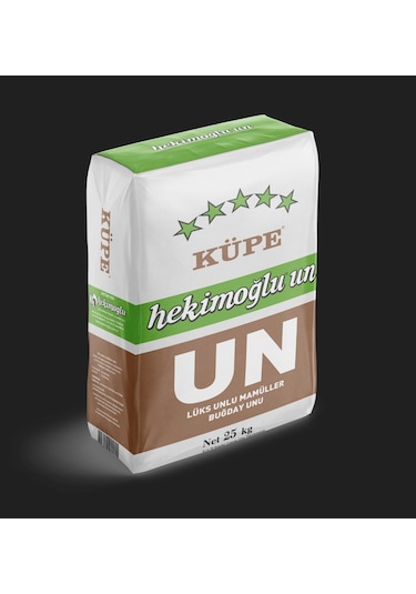 Hekimoğlu Un Küpe Lüks Unlu Mamüller Buğday Unu 25 KG