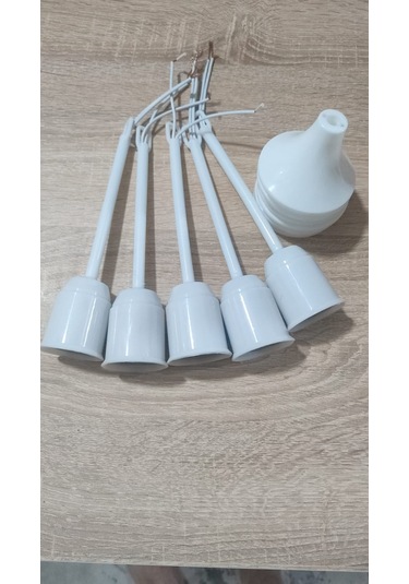 5 Adet Askılı Porselen Tij Duy