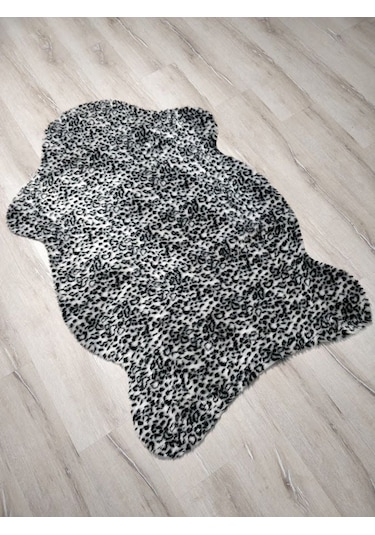 Doğuş Siyah Leopar Post Halı 100x150 Cm