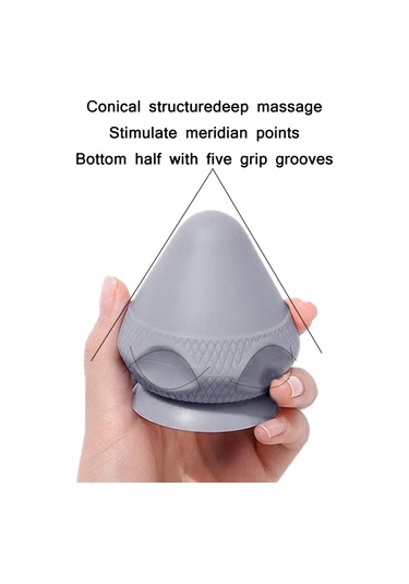 Vantuz Tipi Silikon Kas Membranı Kas Masaj Topu Mor Çok Renkli