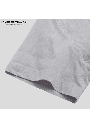İncerun Yaz Erkek Kısa Kollu Sade Beyefendi Streetshirt Gömlek Gri