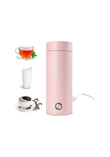 400 Ml Taşınabilir Elektrikli Seyahat Su Isıtıcısı, Çay, Kahve, Süt Ve Paslanmaz Çelik Su Isıtıcısı İçin 3'ü 1 Arada Elektrikli Isıtma Kupası Diğer