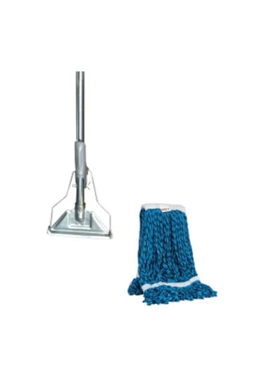 Cod-Ex Yedek Dar Islak Mop + Saplı Metal Mop Tutucu