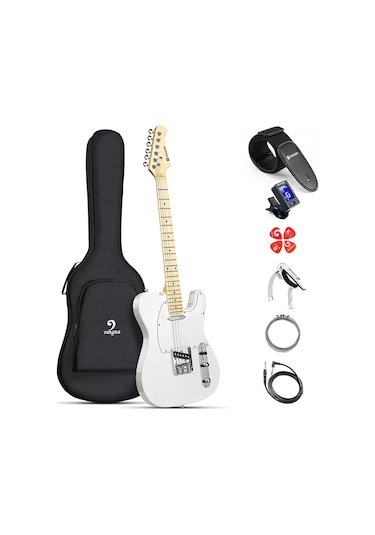 Vangoa Elektro Gitar White