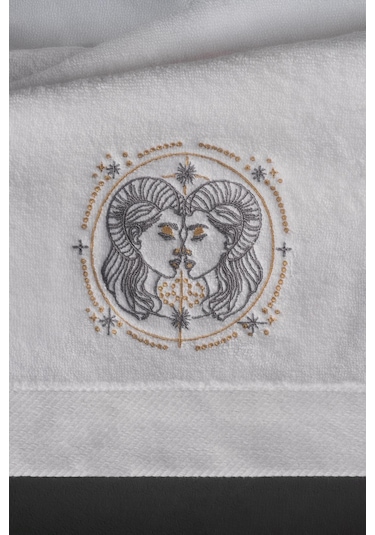 Varol %100 Microcotton Üst Kalite Havlu Seti Burç Nakışlı İkizler-standart İkizler Diğer