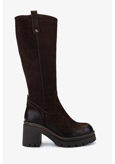 Valmenti Kadın Hakiki Deri Kahverengi Nubuk Casual Çizme 322 2351307 Bn Czm Sk24-25 Kahve Nbk Kahverengi